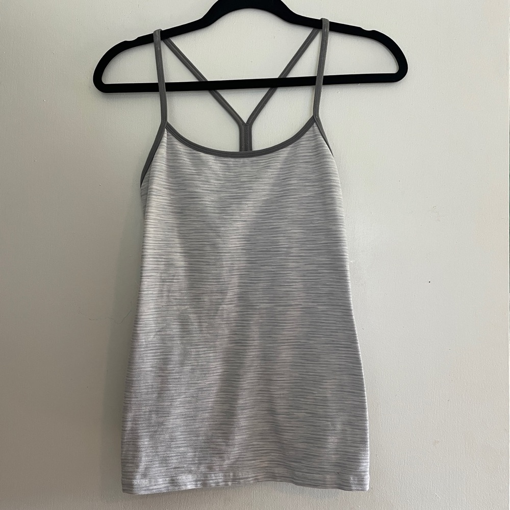 Grey Lululemon Power Y Tank Top